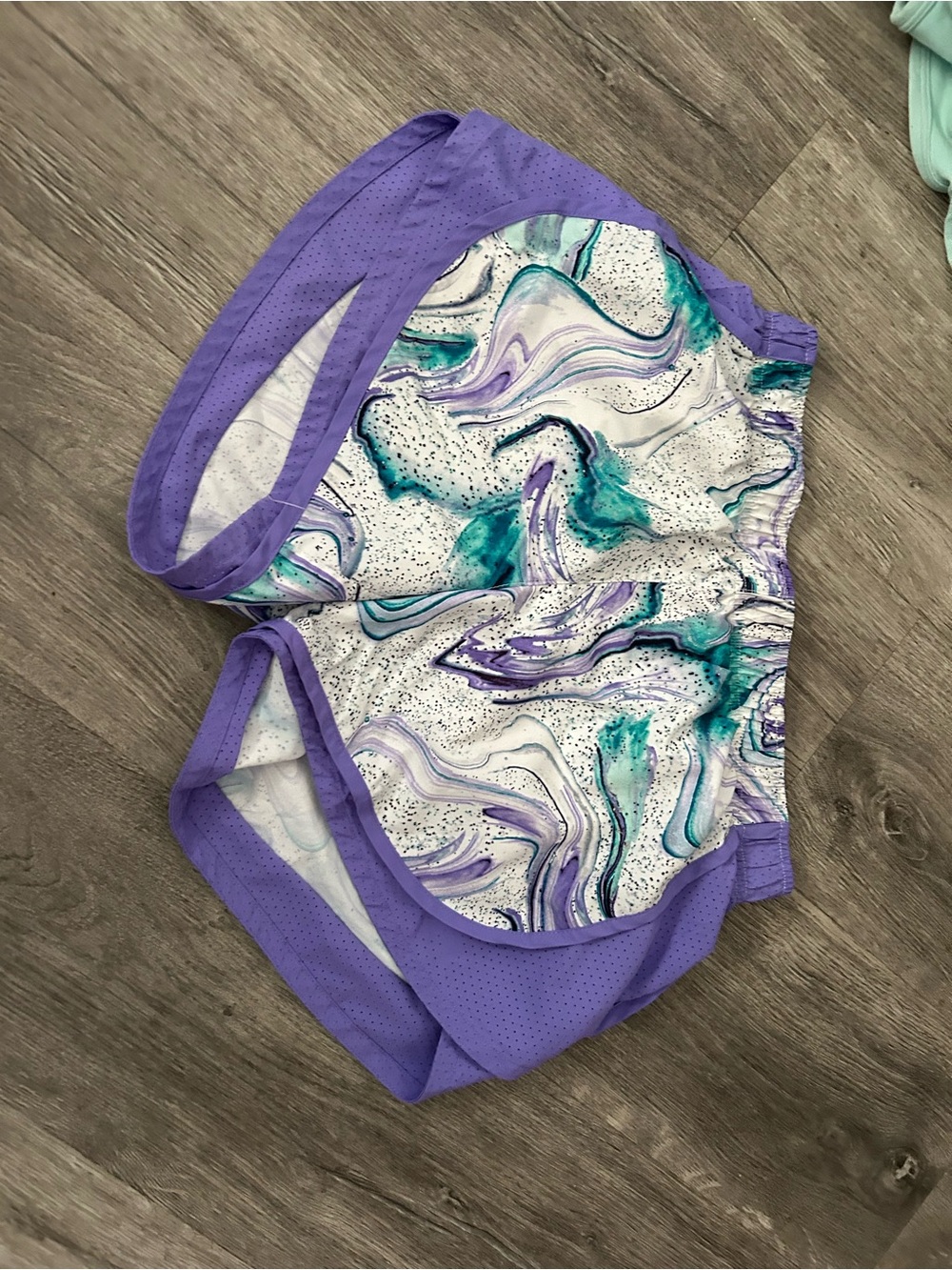 Athletic Works Lavender Marble Swim Coverup Shorts